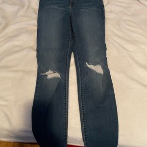 Distressed jeans. Worn once